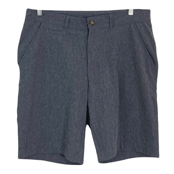 NWOT V46 Shorts 36 Grey 9.5” Inseam Stretch Pockets Zip Golf Regular-Fit - Picture 1 of 3